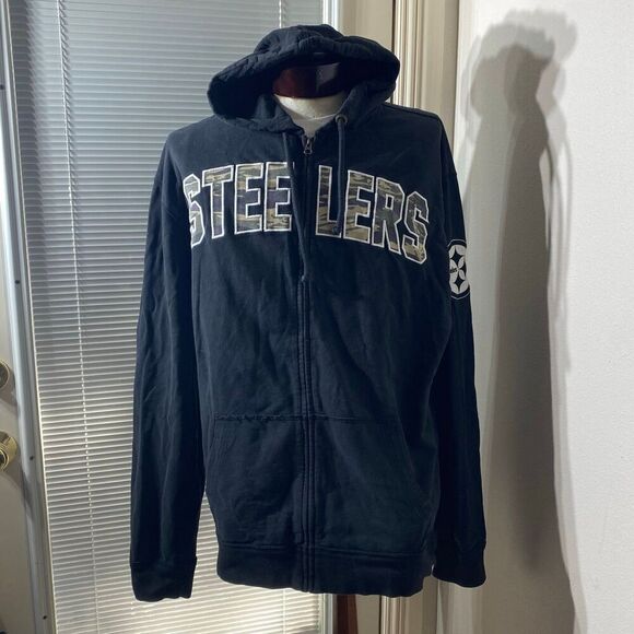47 Brand Steelers Jacket Hoodie Size XXL - Picture 1 of 10